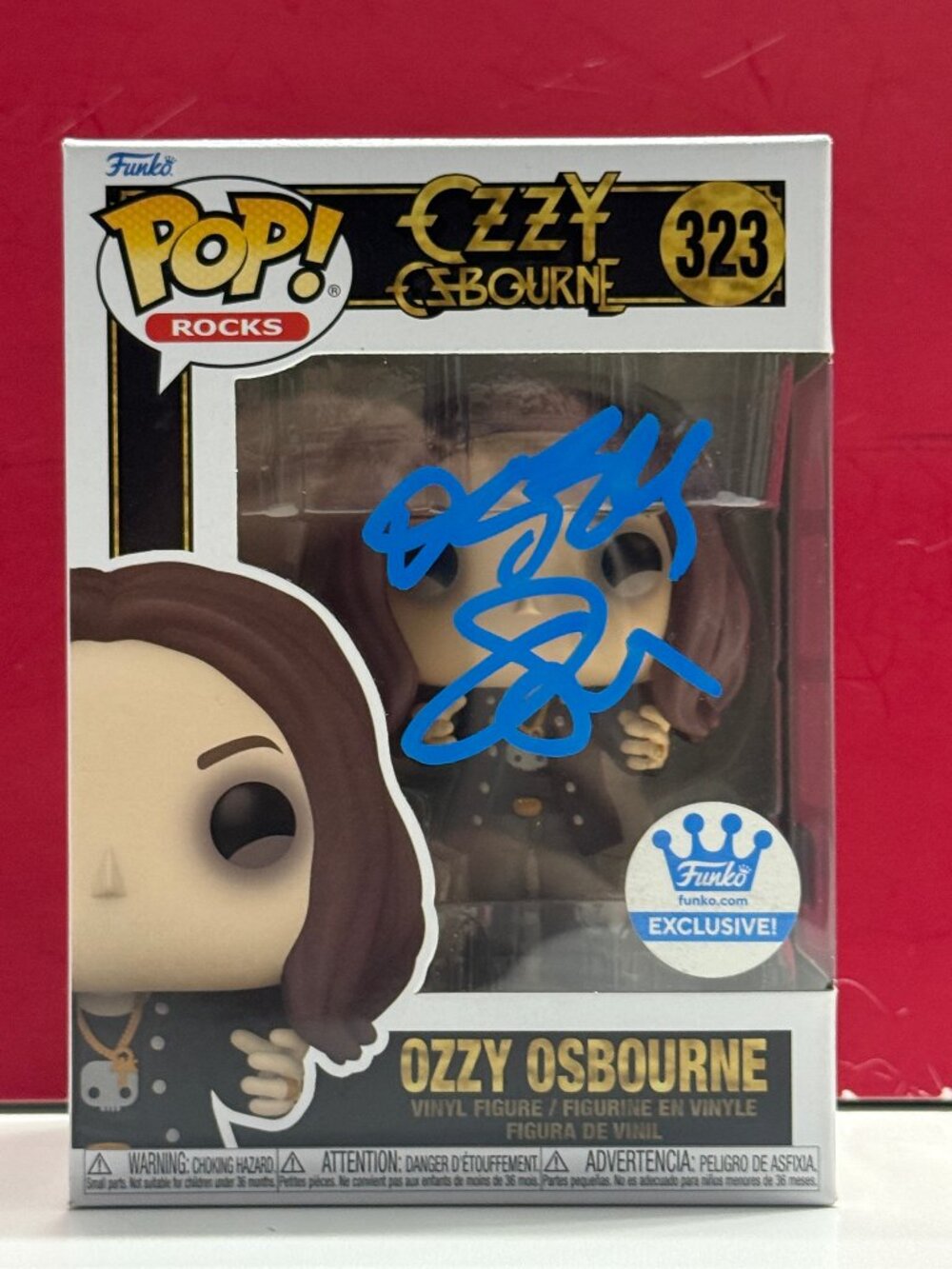 FUNKO POP! OZZY OSBOURNE #323 Signed by Ozzy Osbourne RARE COA AUTHENTIC